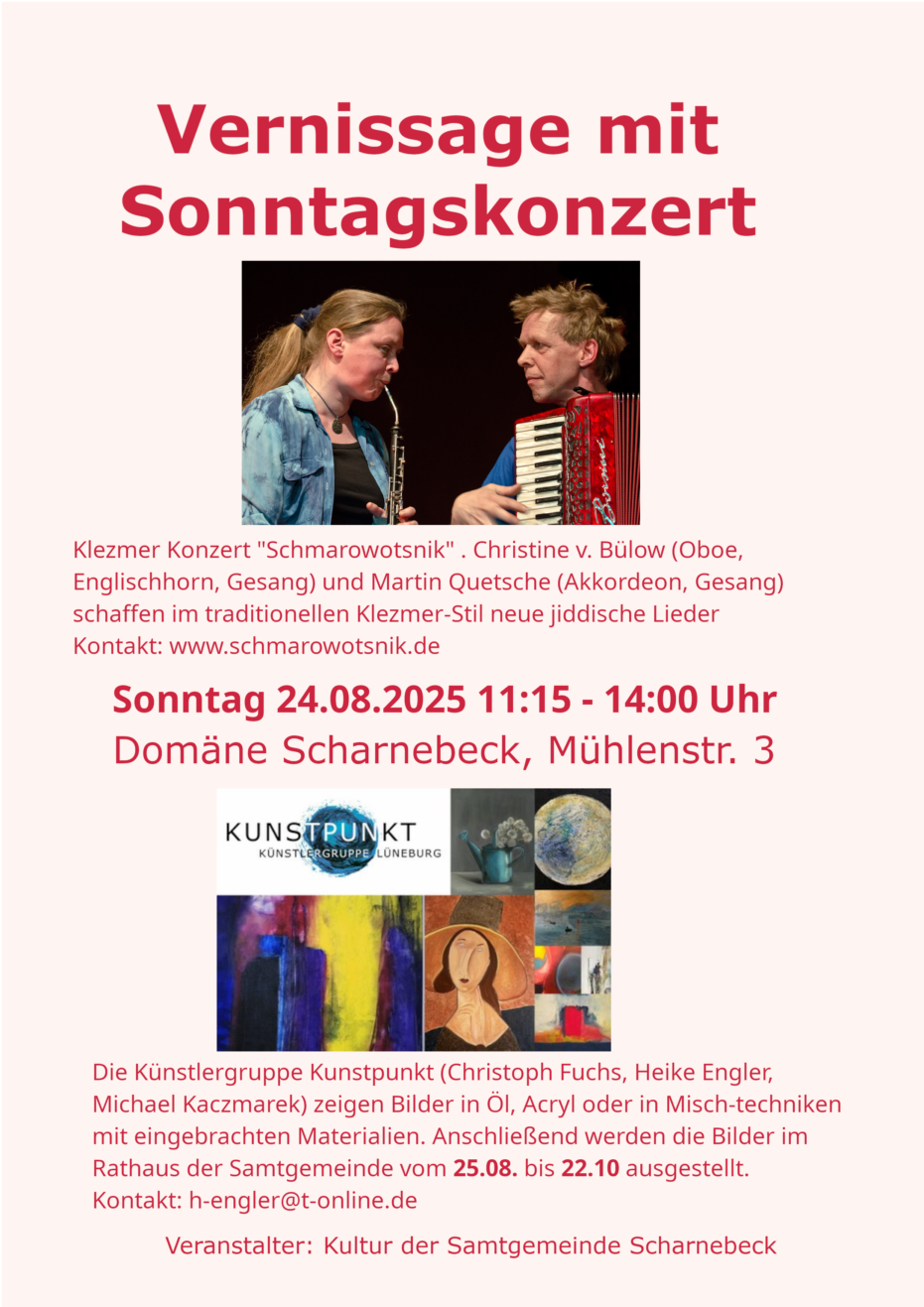 Klezmer Konzert und Vernissage